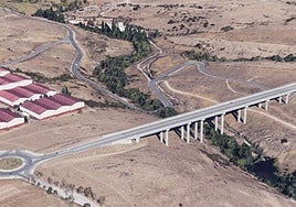 Una de las propuestas del nuevo puente de acceso a Palazuelos de Eresma.