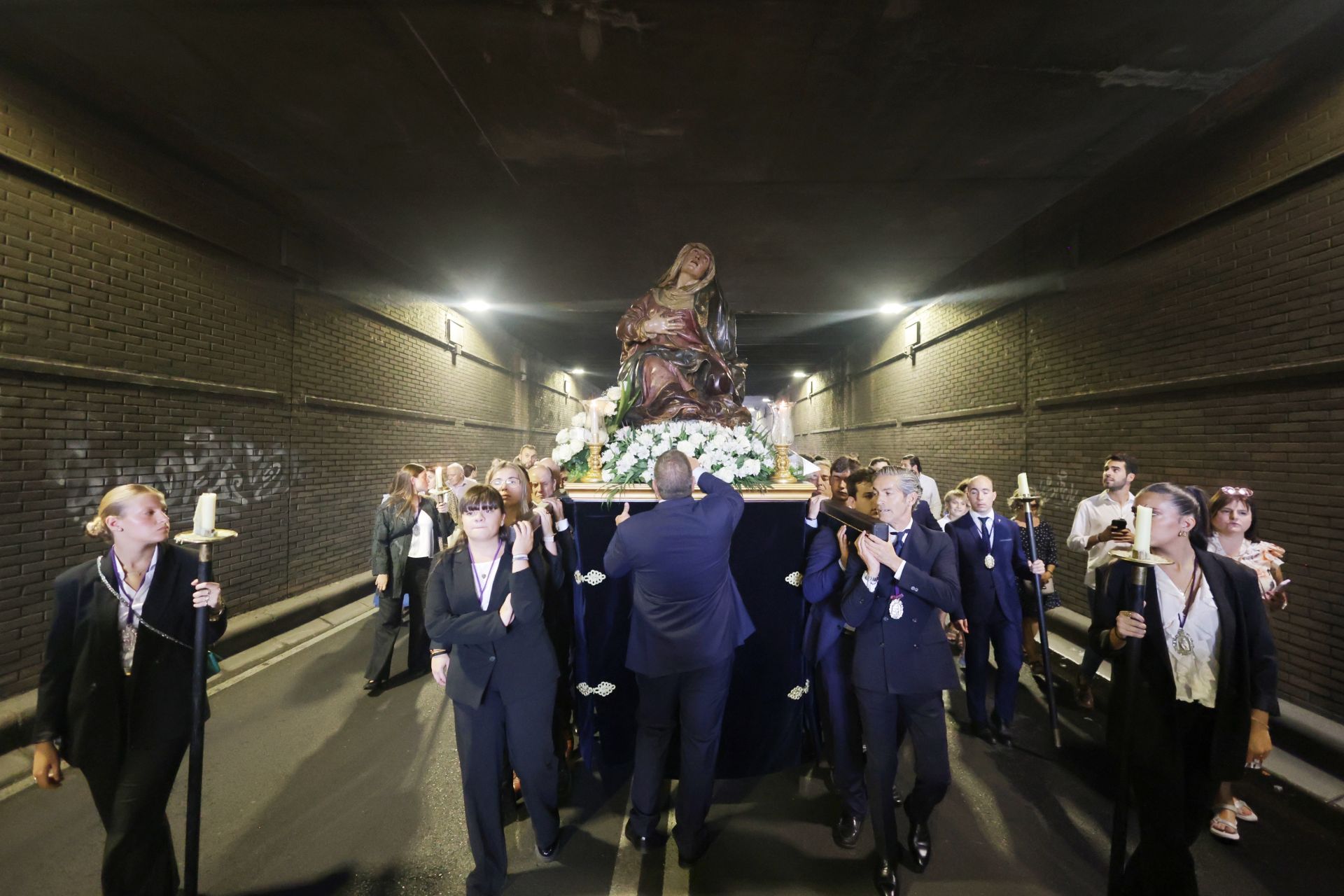 Las imágenes de la procesión de las Angustias en Valladolid