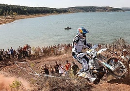 Imagen de la prueba, en los alrededores del pantano.