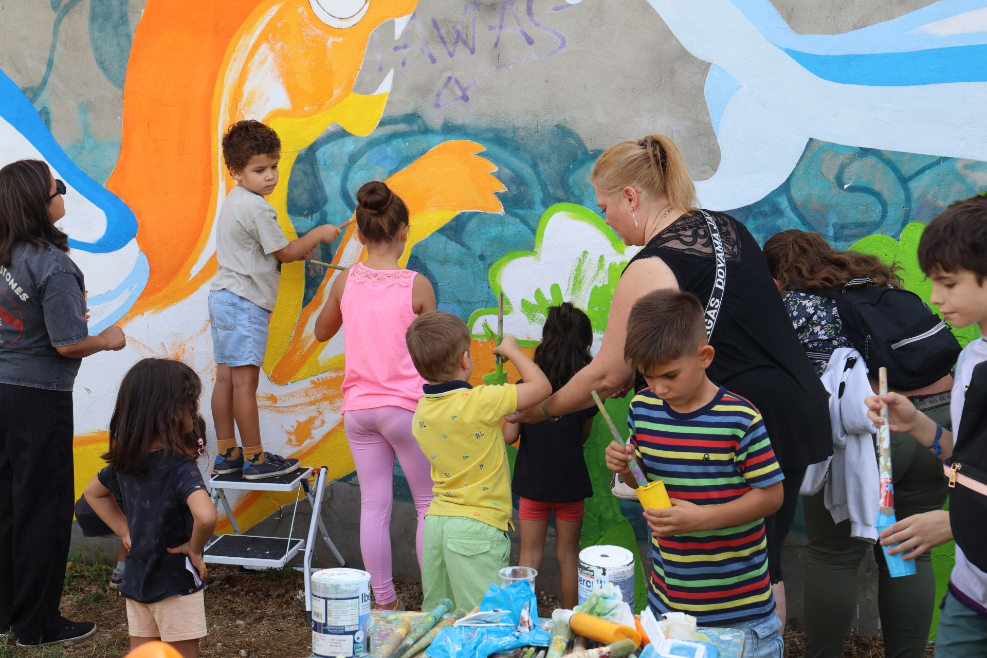 El nuevo mural de San Pedro Regalado-Viveros en imágenes