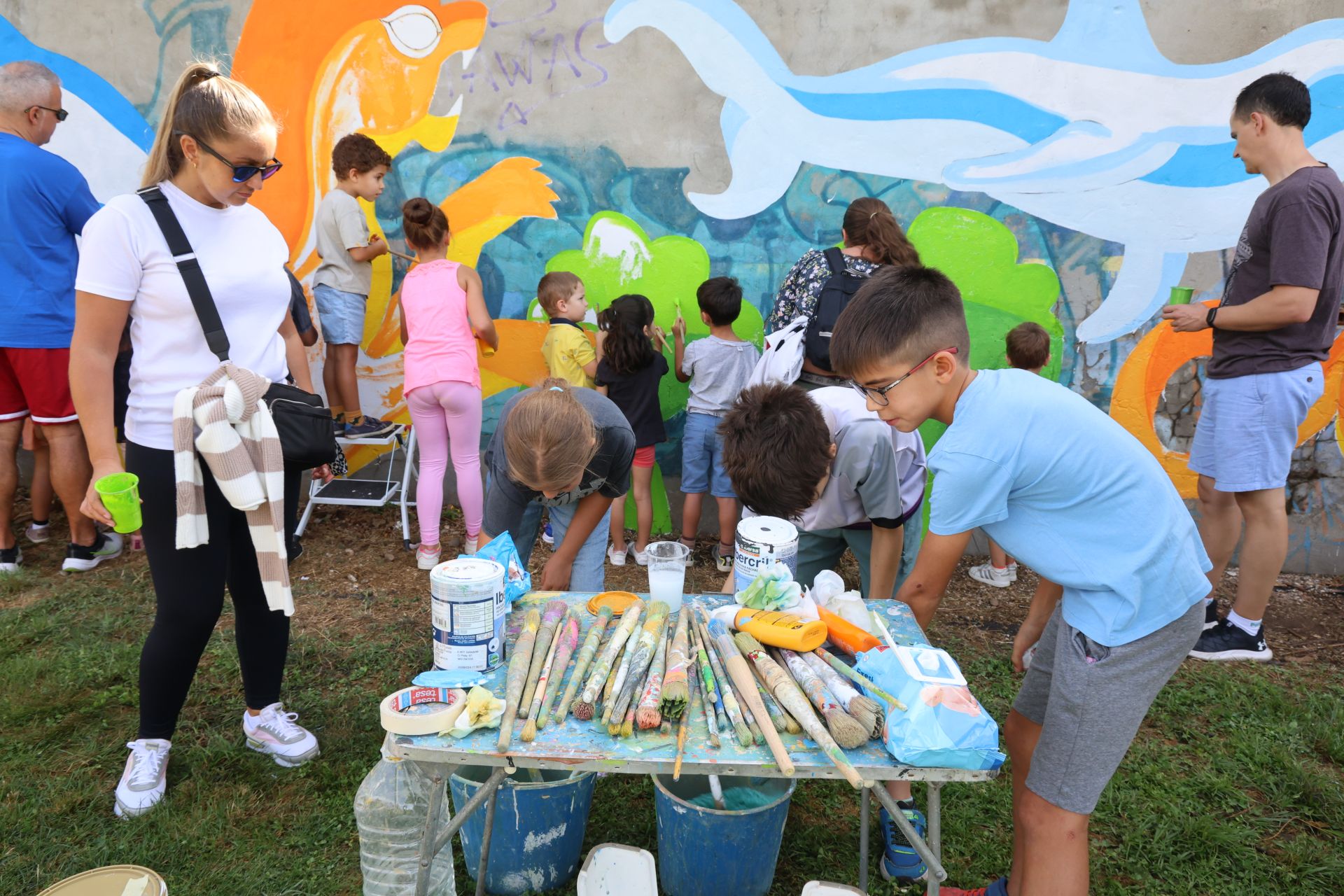 El nuevo mural de San Pedro Regalado-Viveros en imágenes