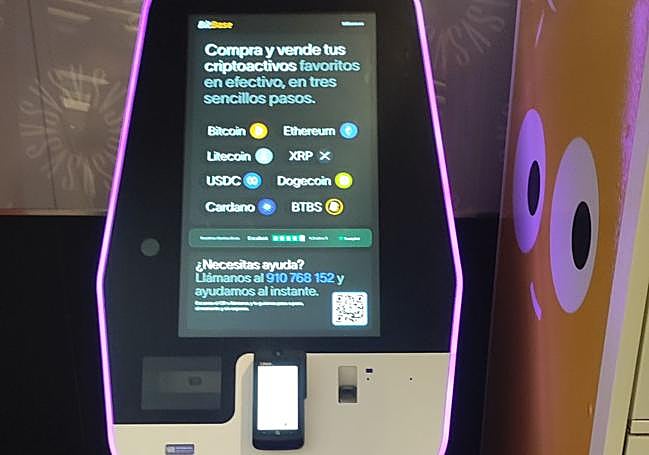 Cajero de 'bitcoin' del centro comercial Vallsur.