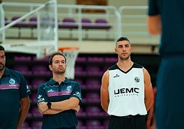 Pablo Marín, en una sesión en Pisuerga a las órdenes de David Barrio.