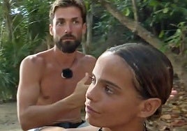 Gloria Camila y Alejandro Albalá en la isla.