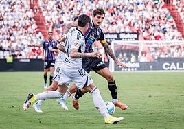 Stanko Juric, durante el último partido del Real Valladolid en el Carlos Belmonte ante el Albacete.