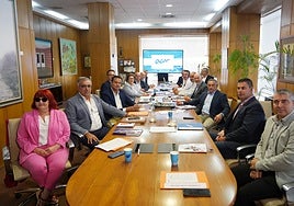 El Consejo Rector de Acor durante la reunión de este miércoles.
