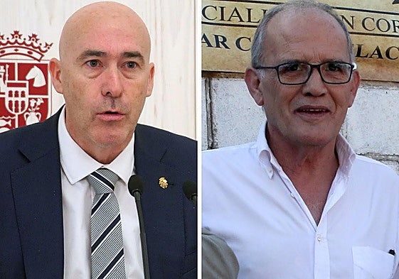 Óscar Moral, diputado de Deportes, y Marcelino Maté, presidente de la RFCyLF.