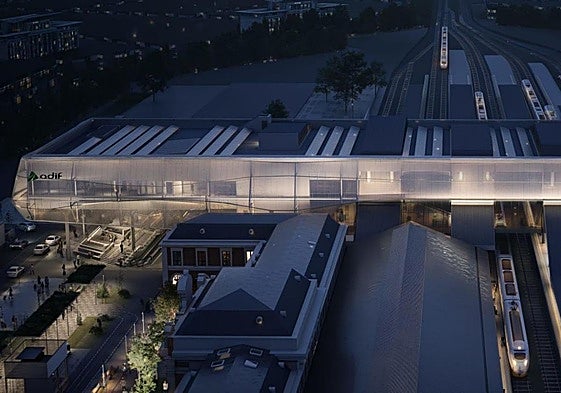 Infografía de la futura estación de Valladolid.