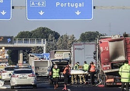 El siniestro tuvo lugar en la A-62 a la altura de Tordesillas, a primera hora de a mañana del 18 de enero de 2021.