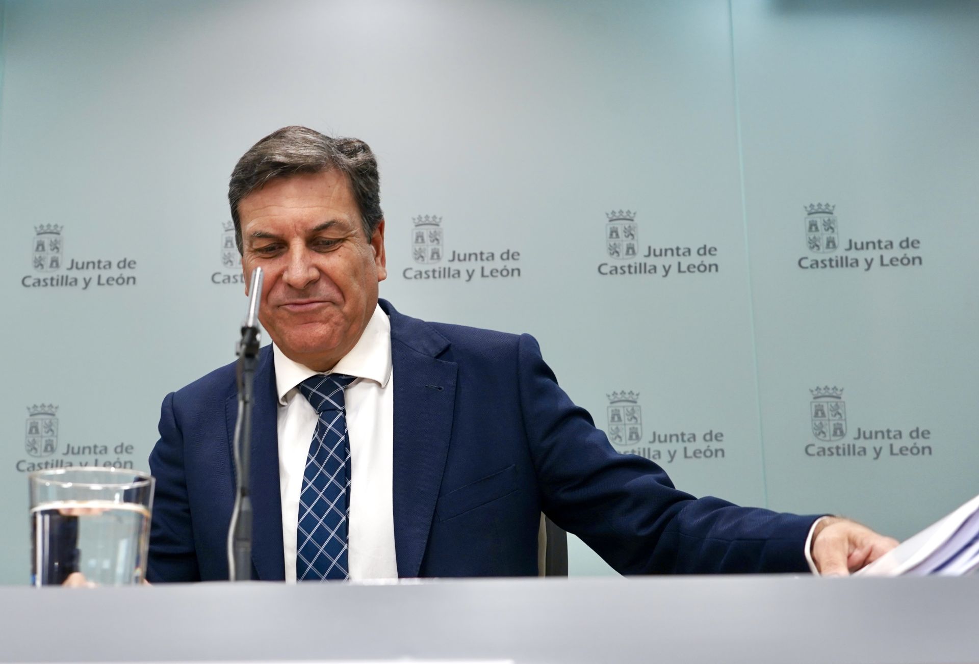 Fernandez Carriedo tras la reunión del Consejo de Gobierno.