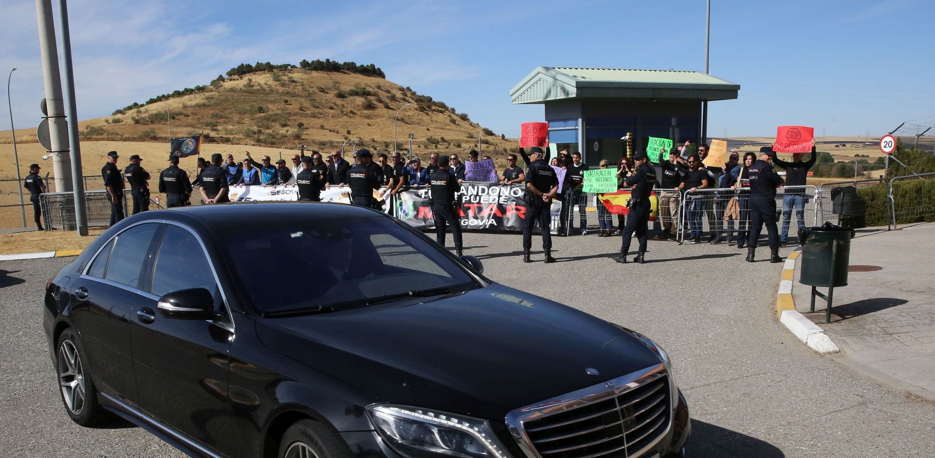 Protesta en la cárcel de Segovia contra Grande-Marlaska