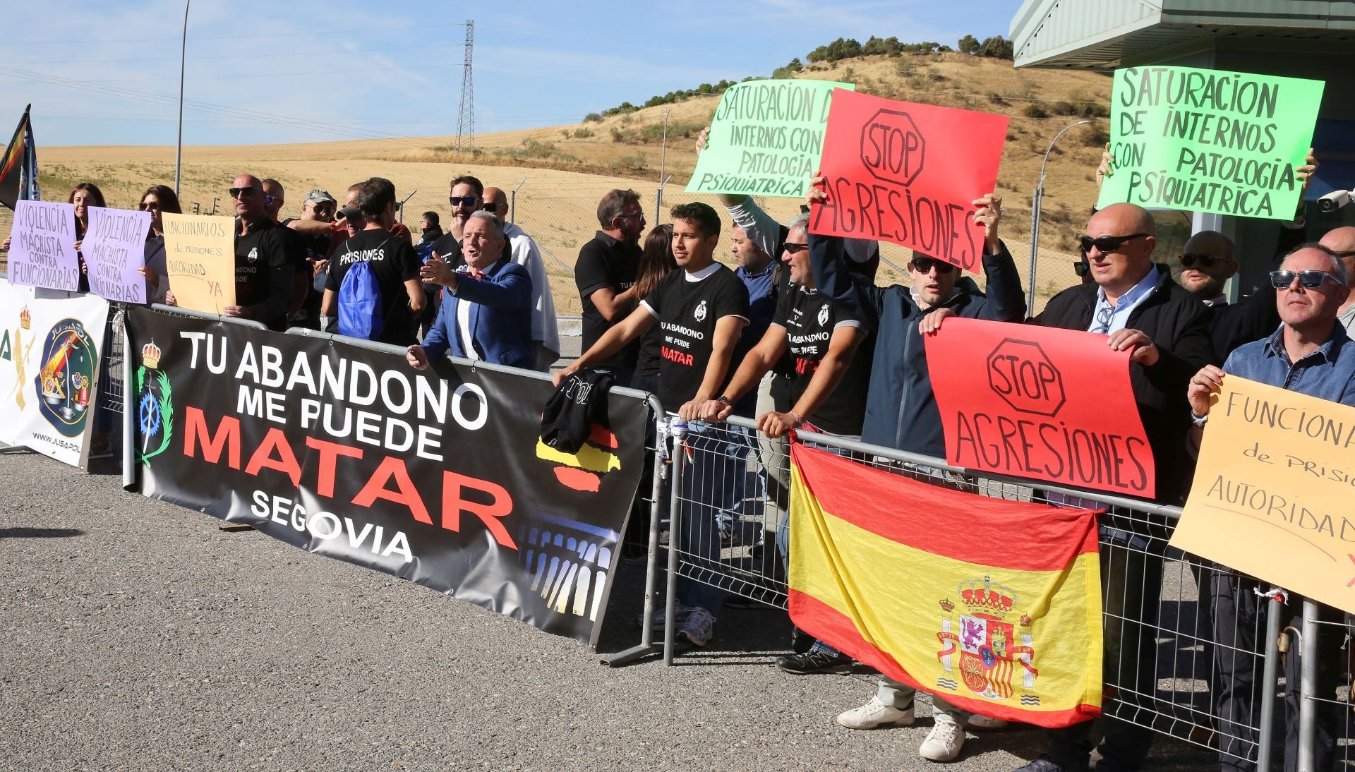 Protesta en la cárcel de Segovia contra Grande-Marlaska