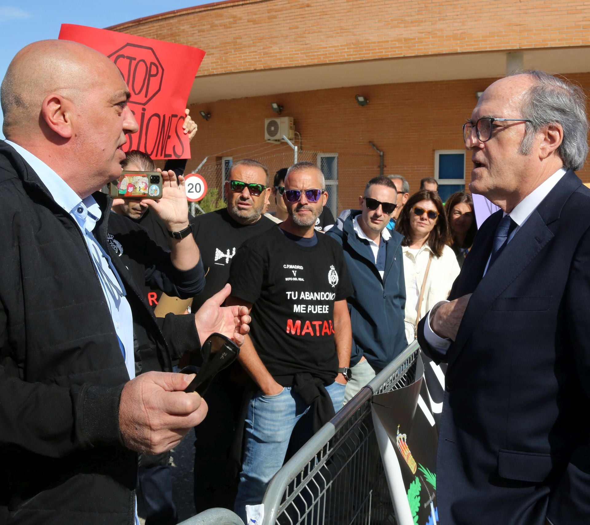 Protesta en la cárcel de Segovia contra Grande-Marlaska