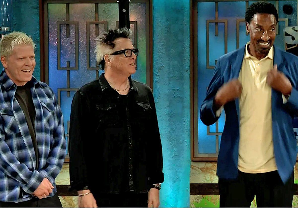 La banda de punk The Offspring y el exjugador de la NBA Scottie Pippen.