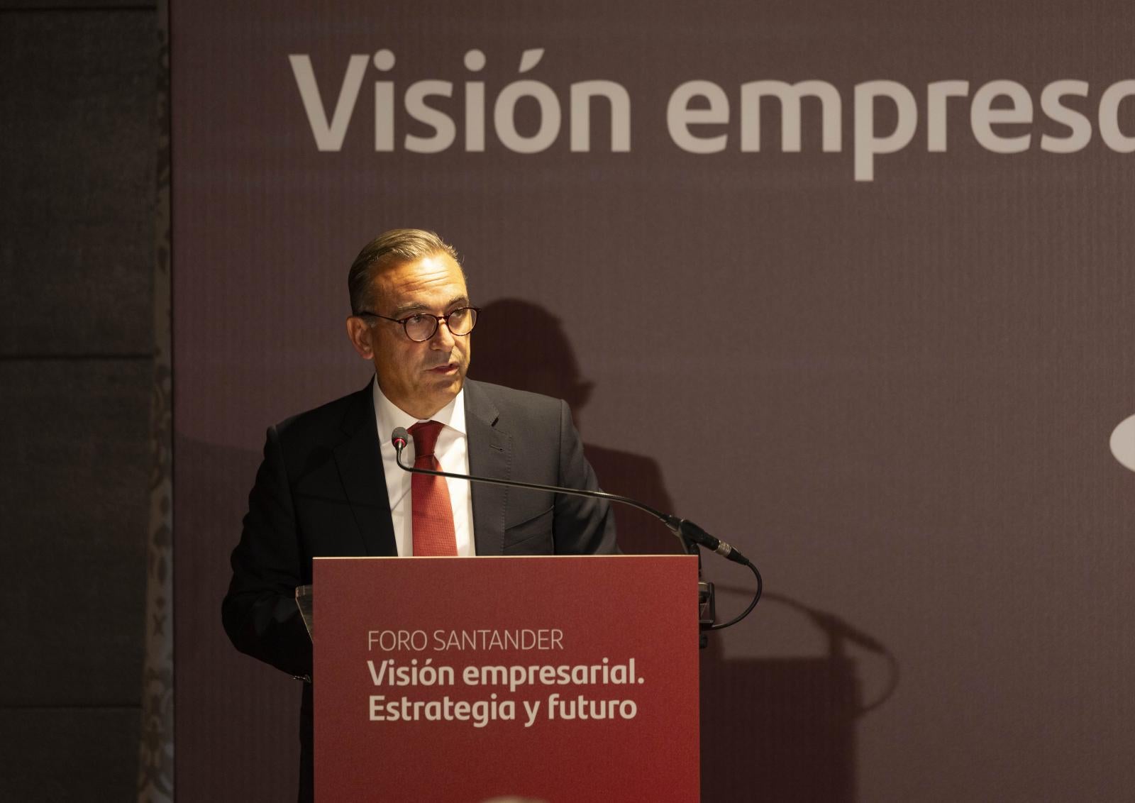 Asistentes al Foro Santander &#039;Visión empresarial, estrategia y futuro&#039;