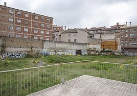 Terrenos en la parte trasera del campus María Zambrano de la UVA en Segovia donde se prevé levantar el pabellón deportivo.