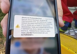 Advertencia lanzada este sábado por el riesgo de incendio en la zona de La Pinilla.