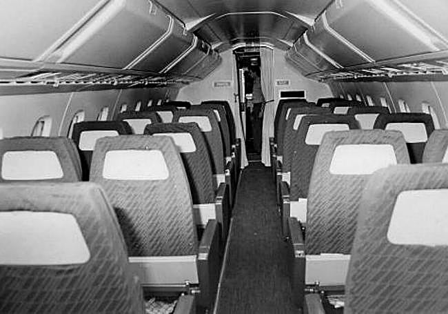El interior del Concorde contaba tenía capacidad para albergar a 100 pasajeros.