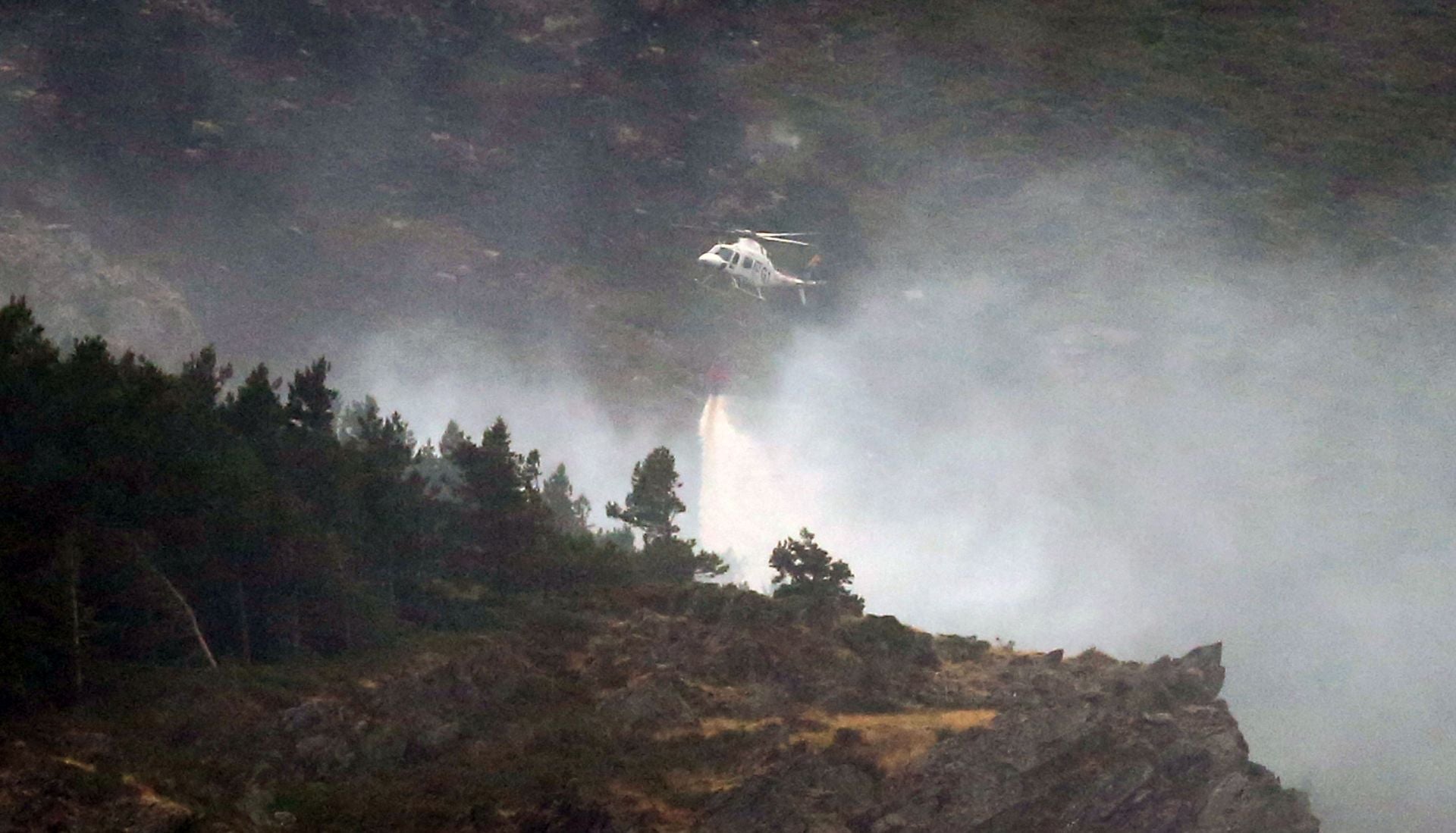 El incendio en el nordeste, en imágenes