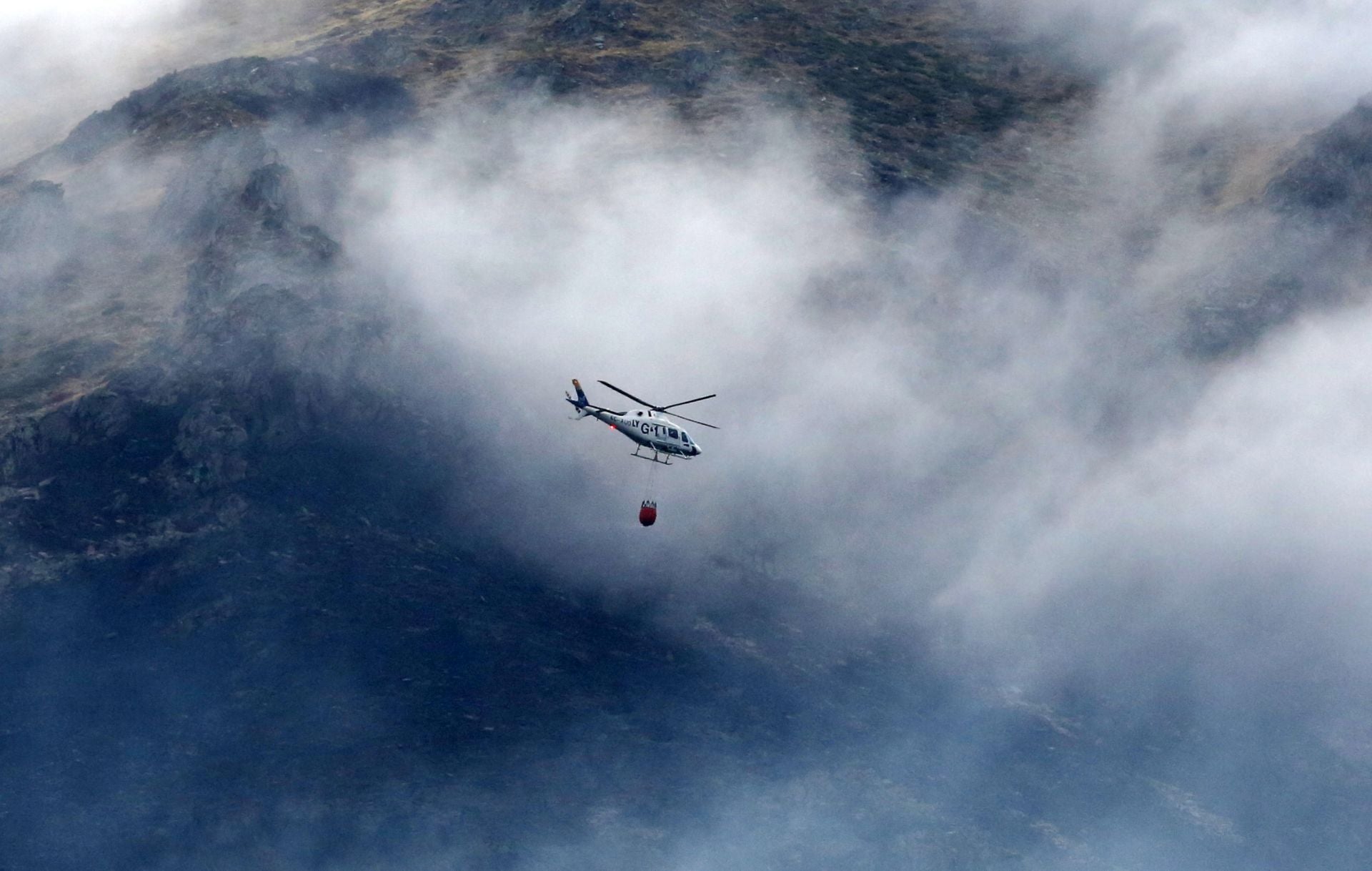 El incendio en el nordeste, en imágenes