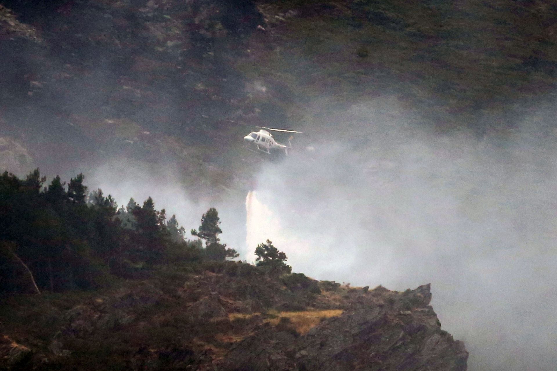 El incendio en el nordeste, en imágenes