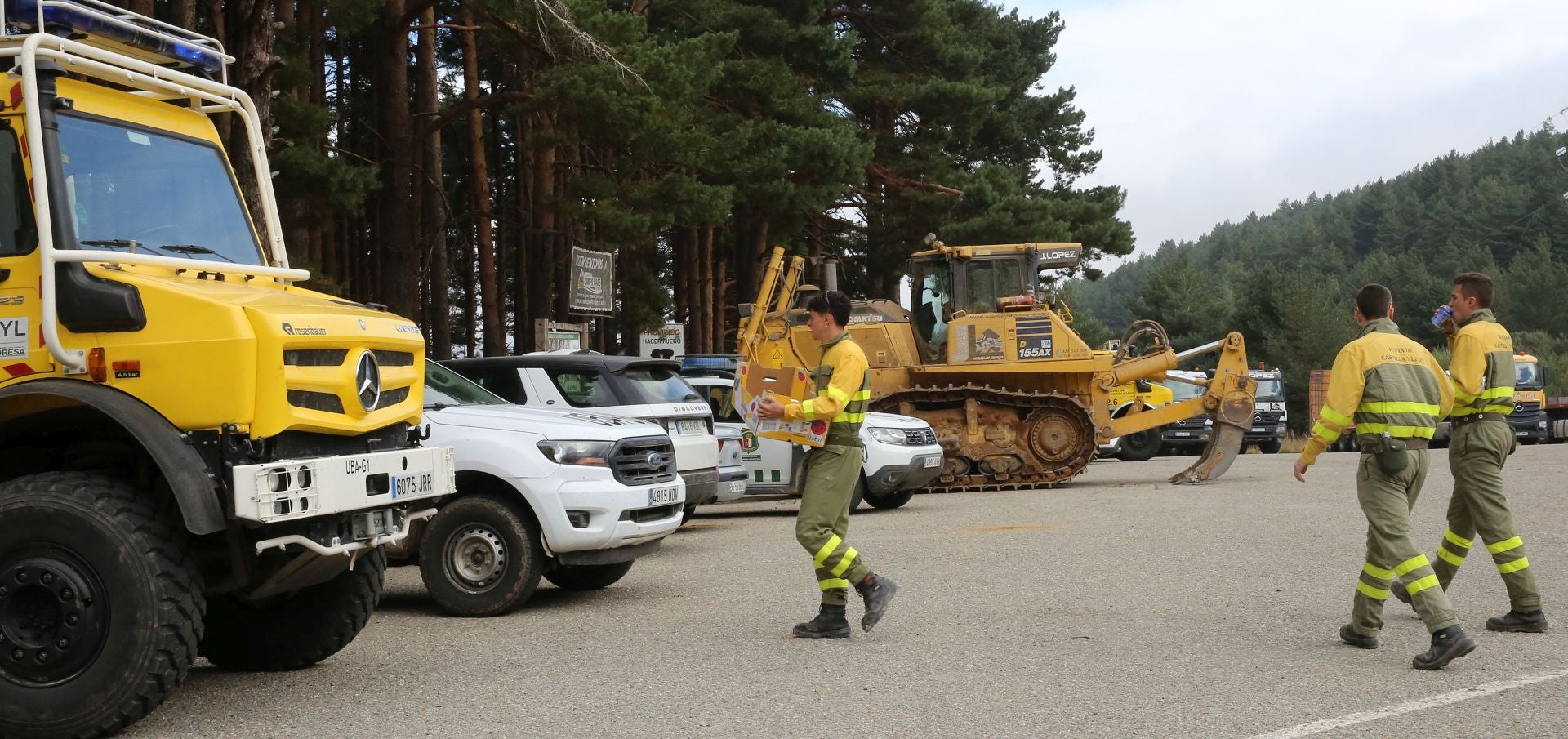 El incendio en el nordeste, en imágenes