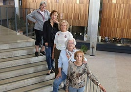 Las protagonistas de este reportaje, en el campus María Zambrano.