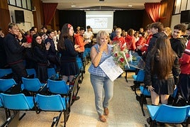 Homenaje a 'Sela' Cuadrado Bausela maestra del colegio de Las Huelgas Reales que se jubila