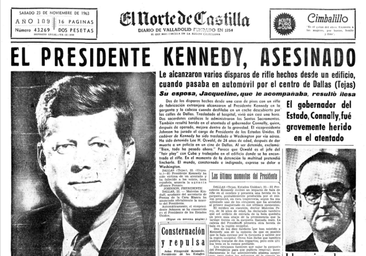 El presidente Kennedy, asesinado