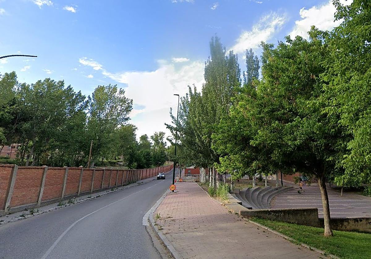 Calle Manuel López Antolí, junto a la plaza de la Armonía, donde se ha producido el accidente.