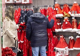 Compras navideñas el año pasado en Valladolid.