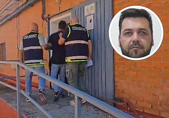 Detención de Ángel Benito por la Policía Nacional.