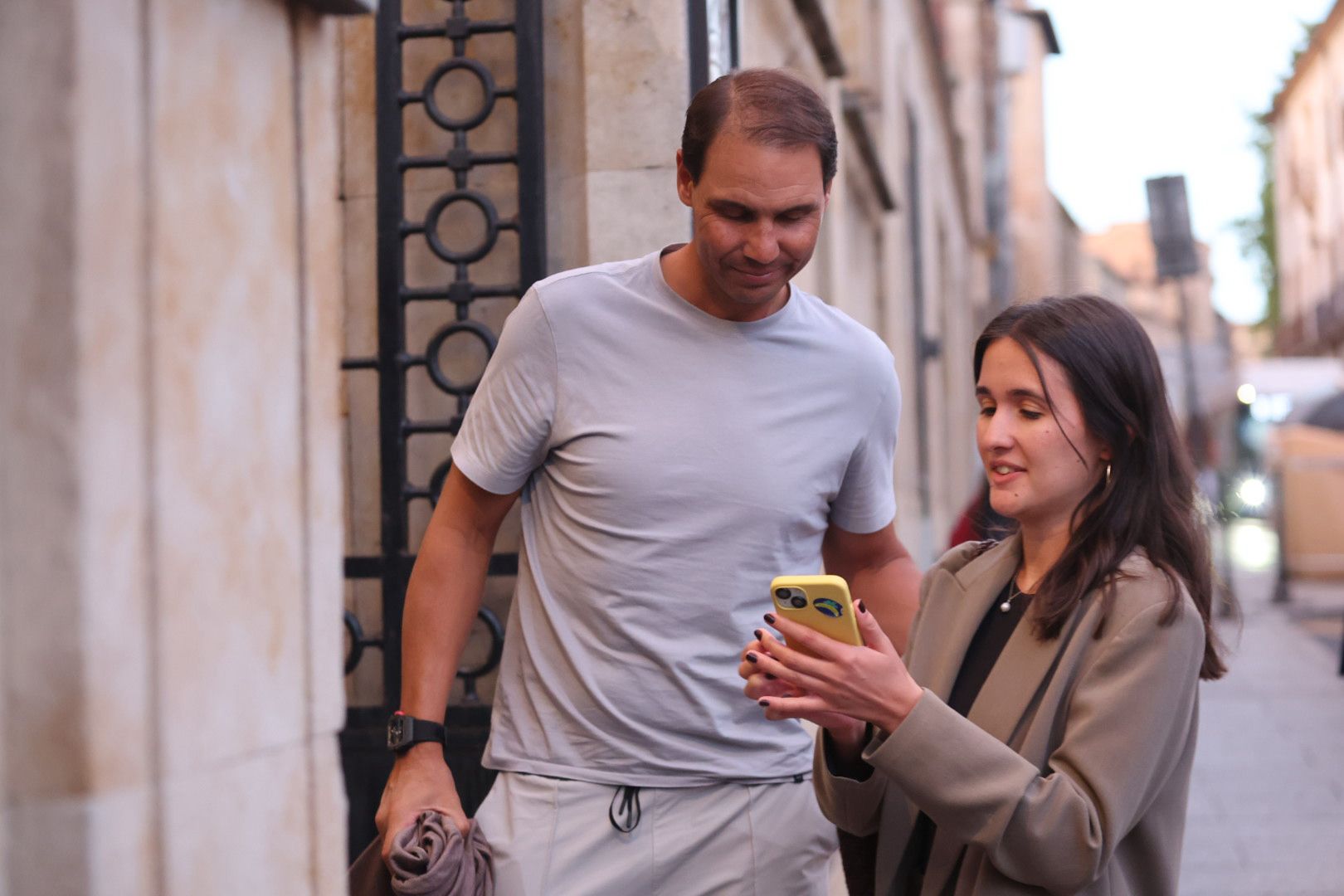 La llegada de Rafa Nadal a Salamanca, en imágenes