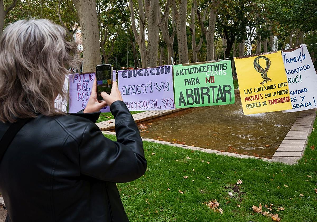 Acción en favor del derecho al aborto.