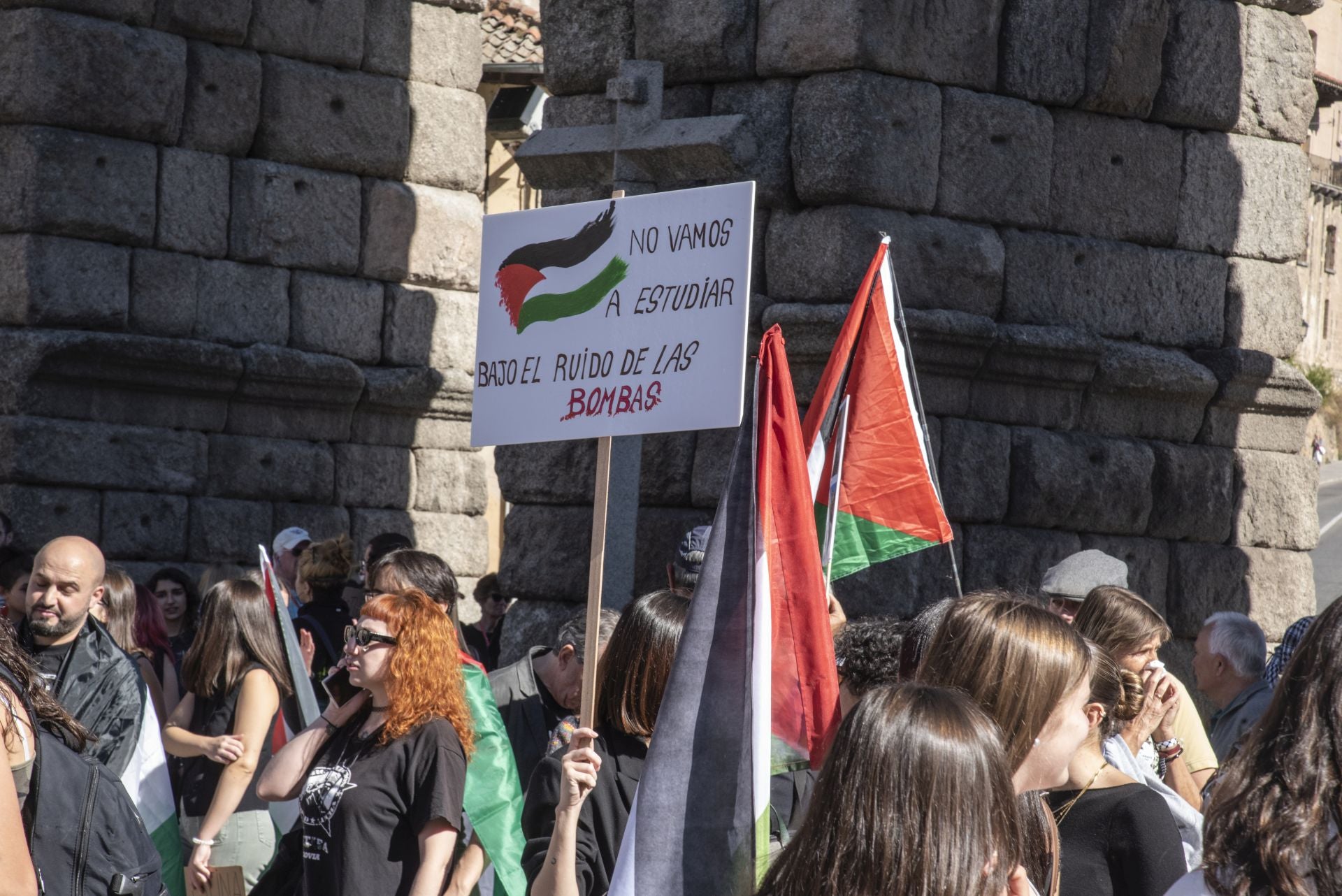 Las manifestaciones en Segovia por Gaza, en imágenes