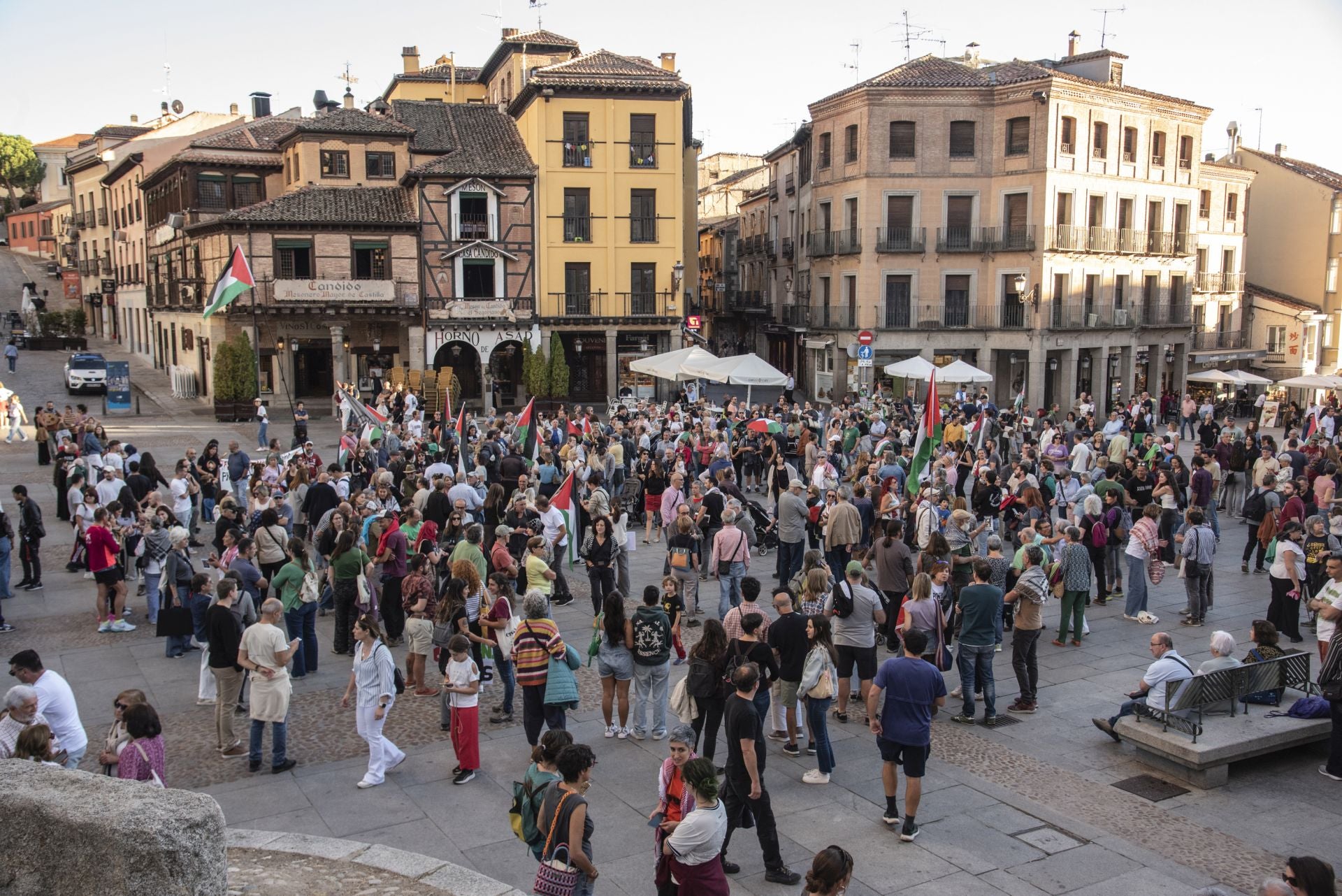 Las manifestaciones en Segovia por Gaza, en imágenes