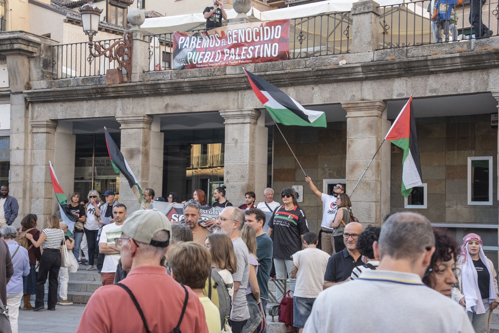 Las manifestaciones en Segovia por Gaza, en imágenes