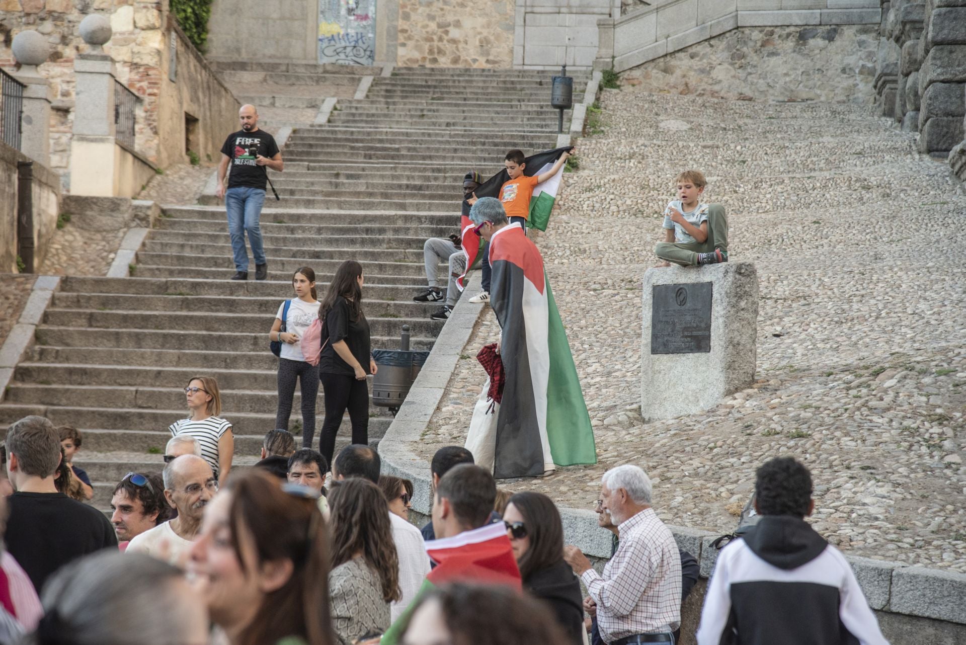 Las manifestaciones en Segovia por Gaza, en imágenes