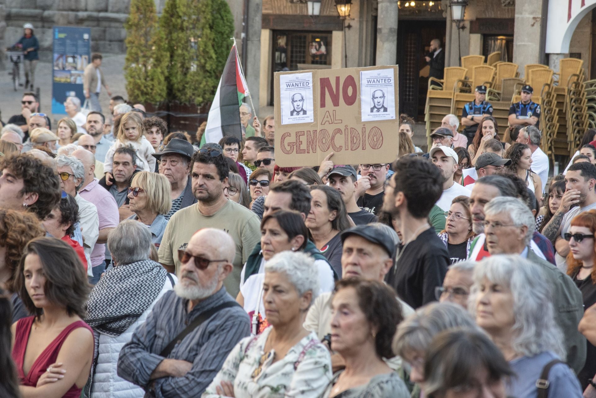 Las manifestaciones en Segovia por Gaza, en imágenes