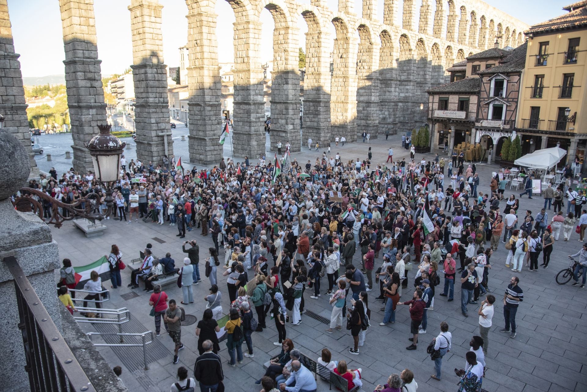Las manifestaciones en Segovia por Gaza, en imágenes