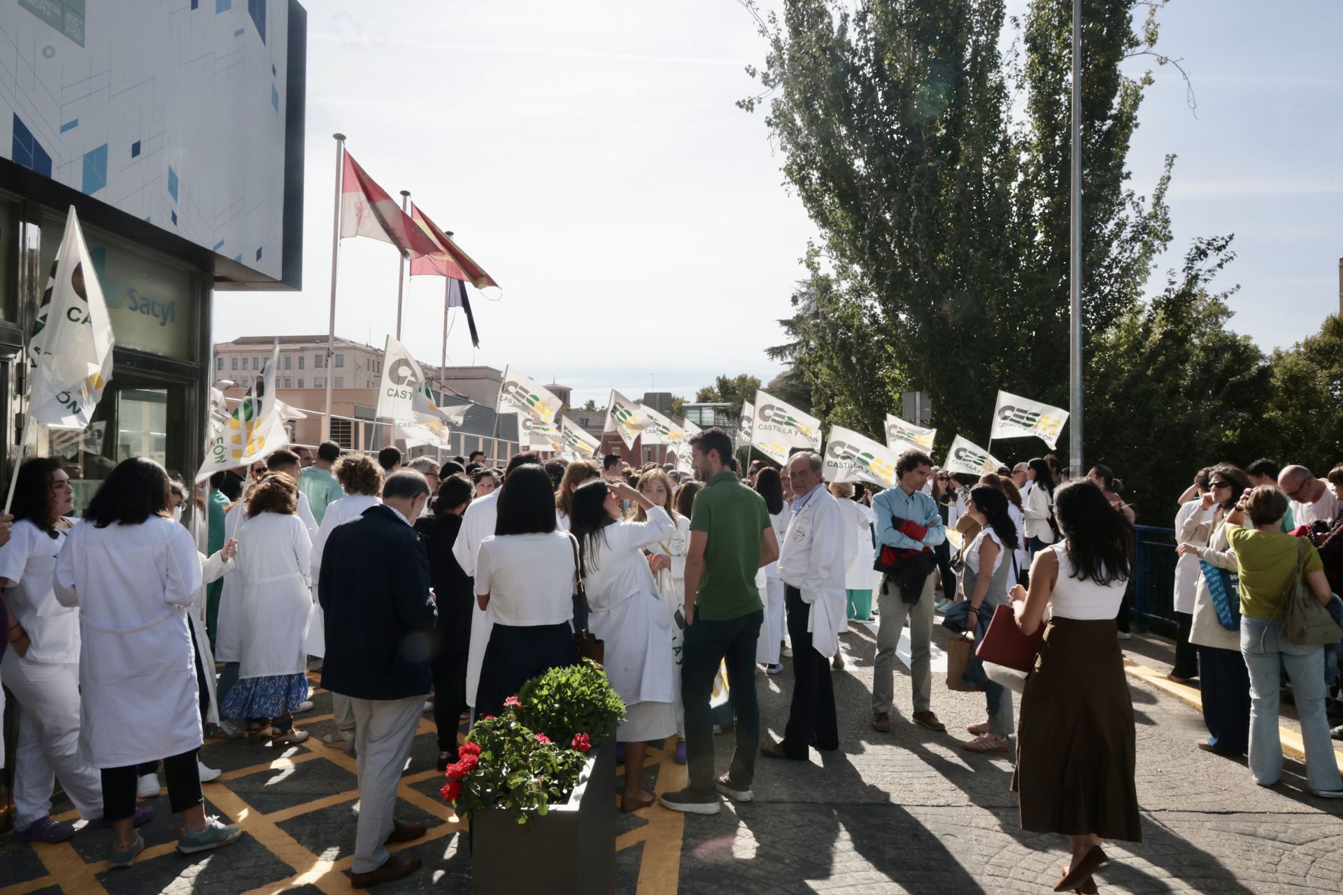 Las imágenes de la protesta de médicos contra el Estatuto Marco
