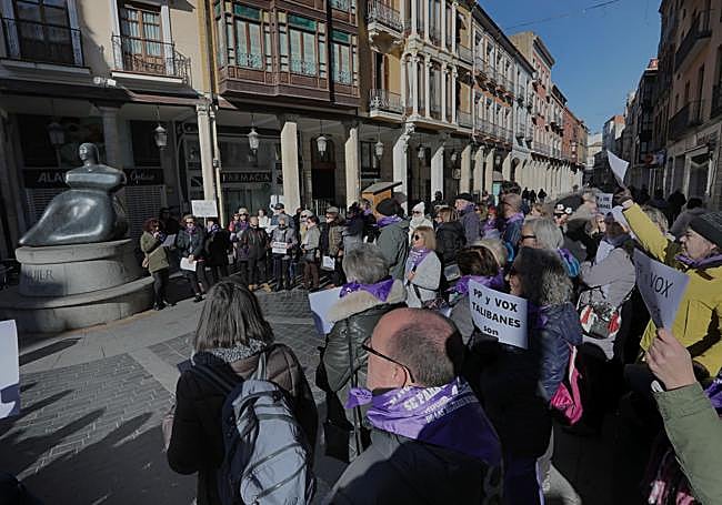 Concentración celebrada en Palencia, en una imagen de archivo, en defensa del derecho al aborto.