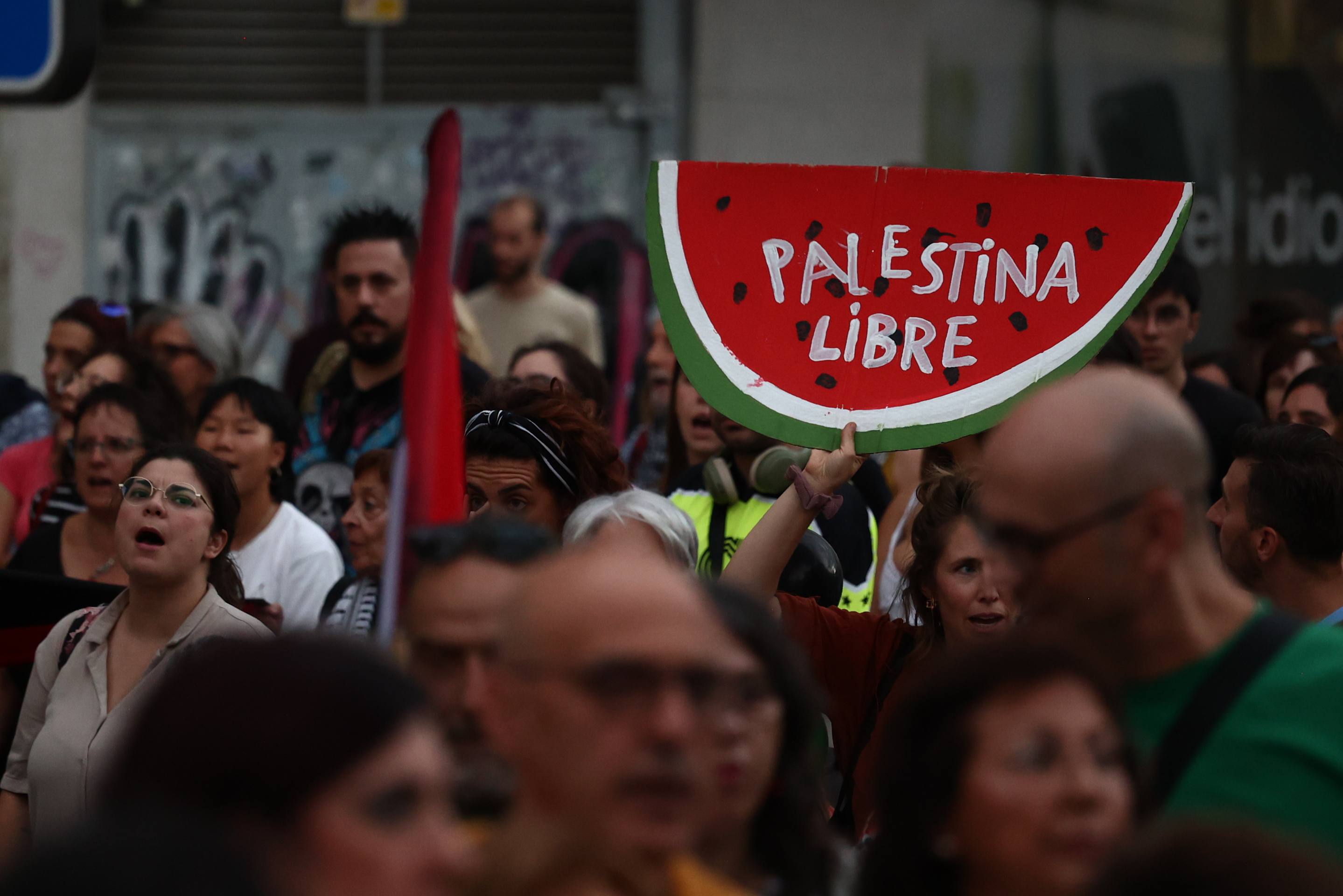 Las imágenes del manifestación propalestina en Valladolid