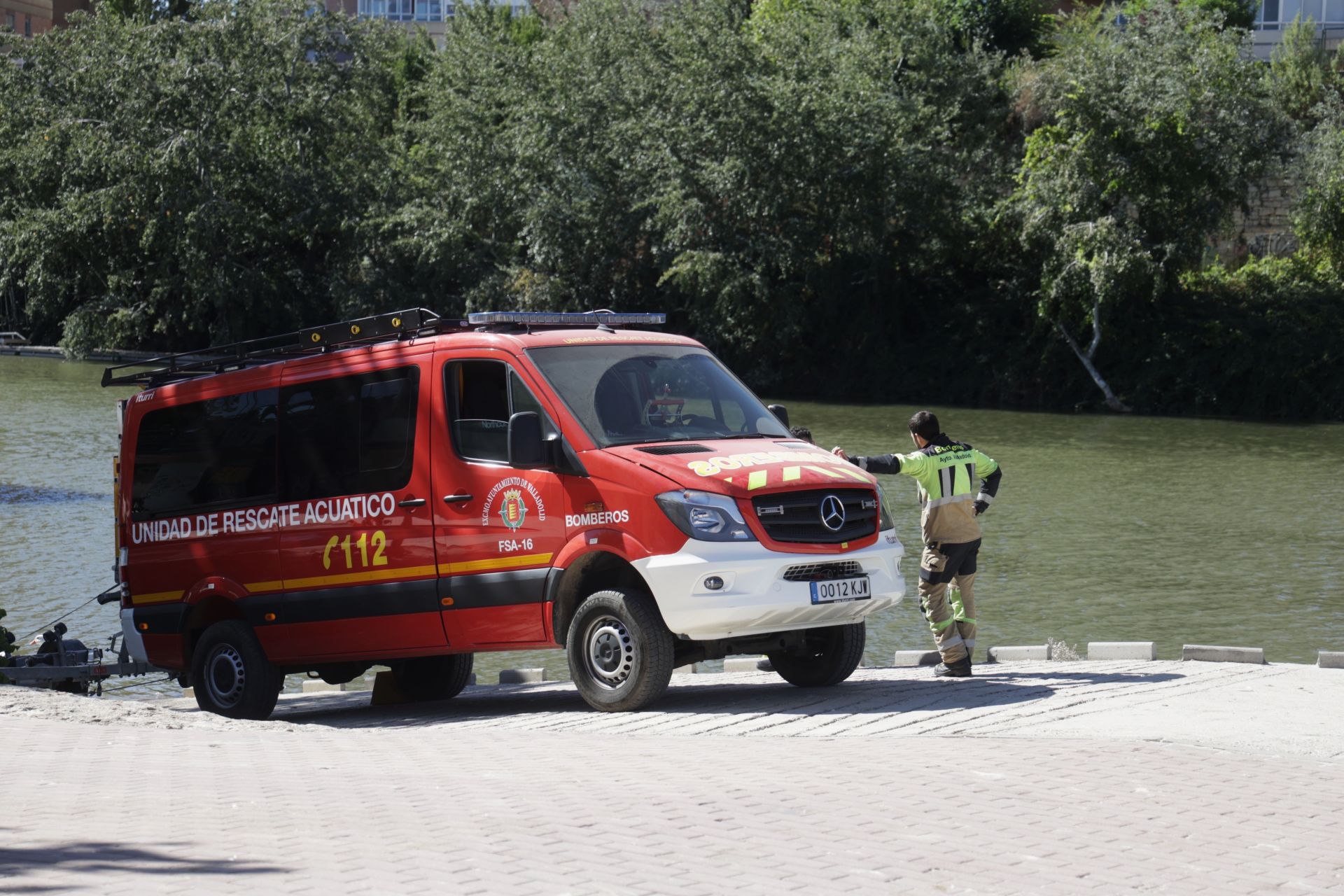 Las imágenes del dispositivo de búsqueda en el Pisuerga