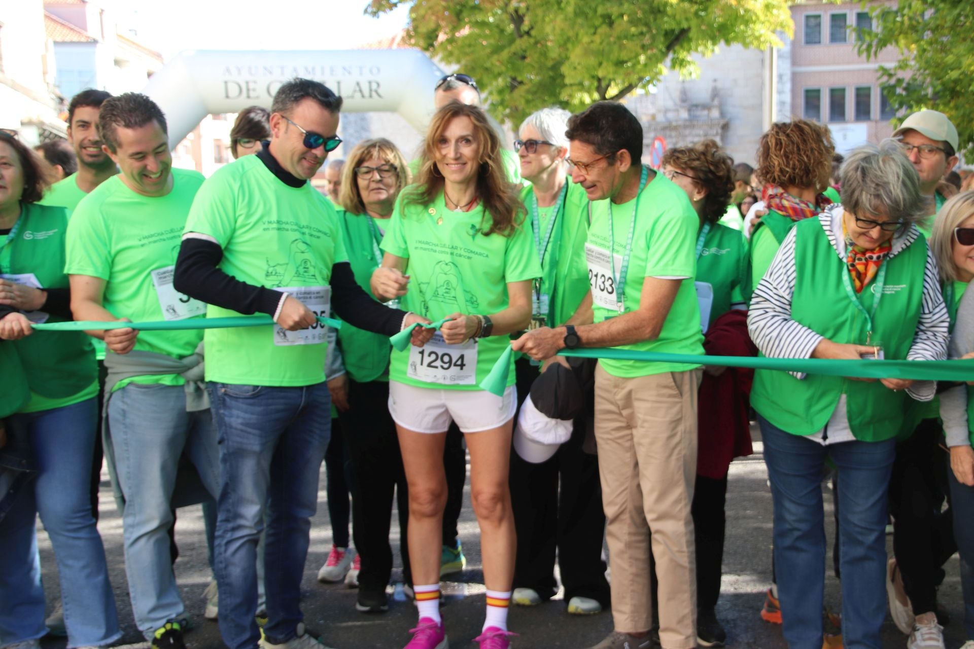 Fotografías de la marcha contra el cáncer en Cuéllar