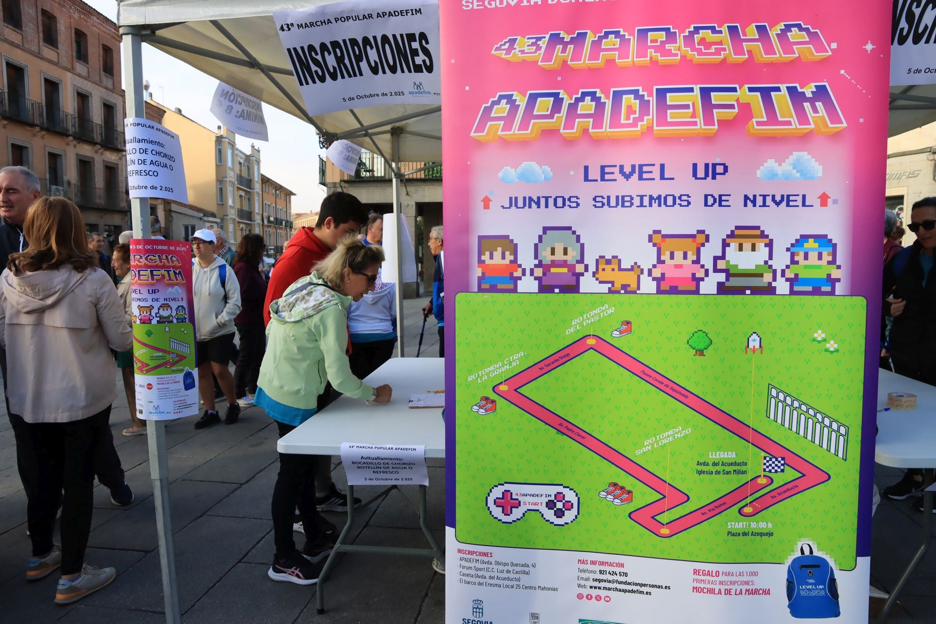 La marcha Apadefim en Segovia, en imágenes