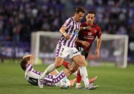 Imágenes del empate del Real Valladolid ante el Mirandés en el partido disputado este domingo en Zorrilla