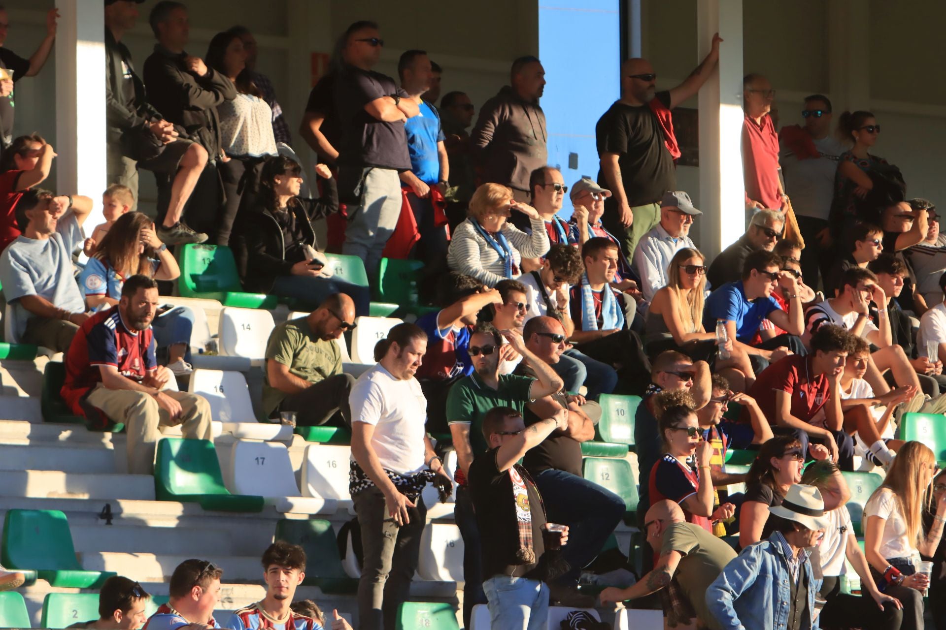 Búscate en las gradas de La Albuera durante el partido de la Segoviana