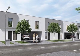 Diseño de las nuevas viviendas proyectadas en Villamuriel.