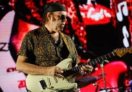Javier Vargas, durante un concierto.